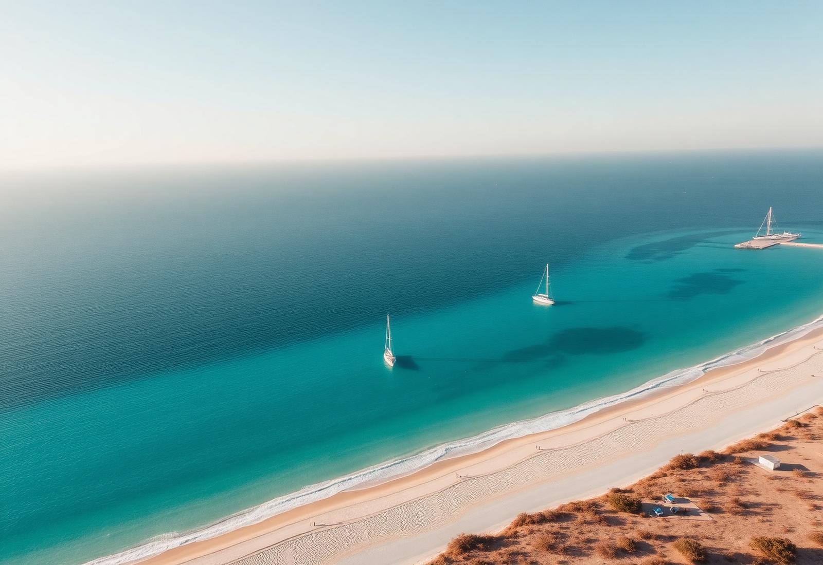 Golden beach and clear water along the Marina di Ragusa coast